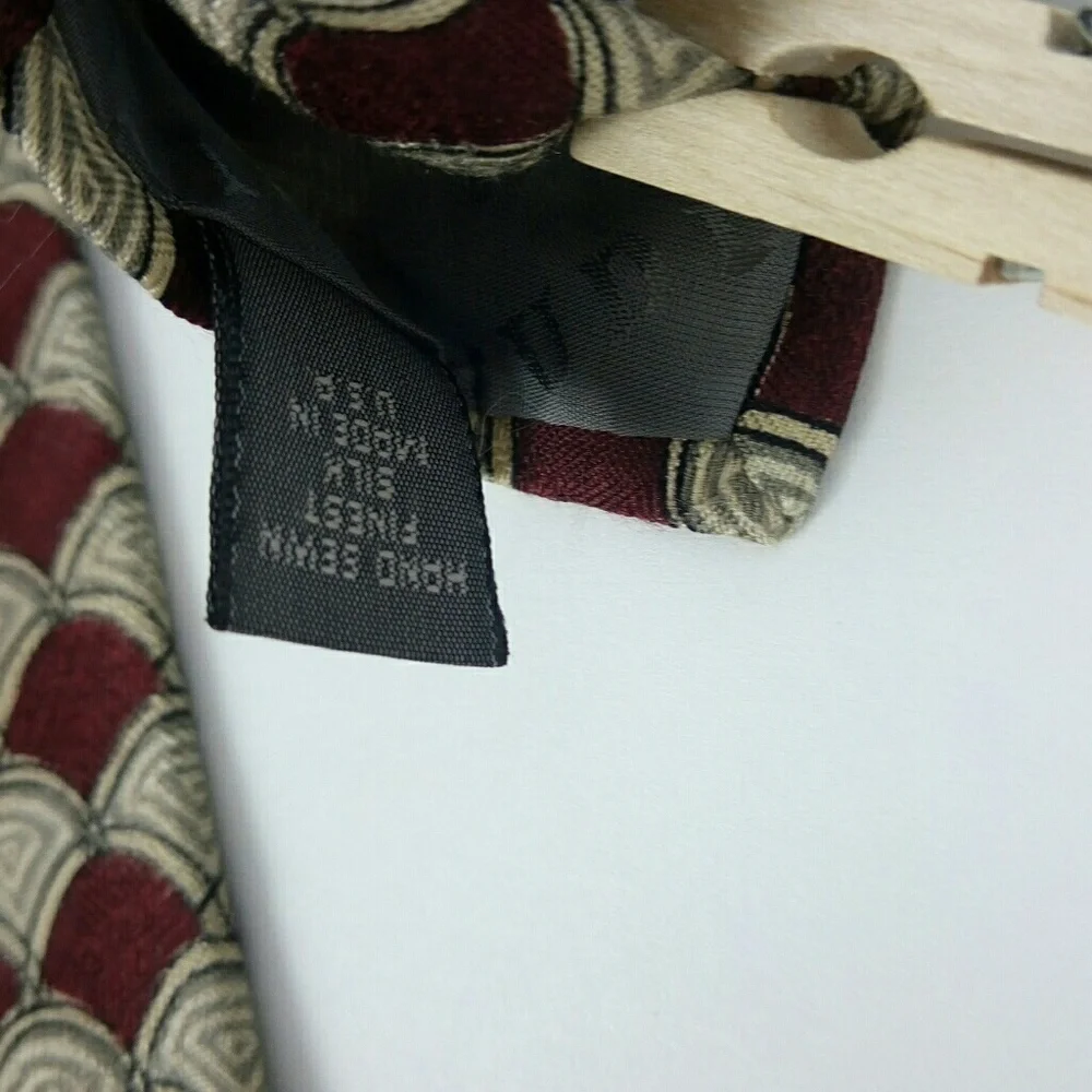 Robert Talbott Studio Red Tan Silk Tie